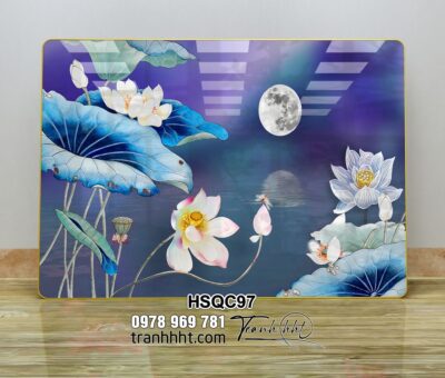 Tranh Hoa Sen Cá Chép HSQC97