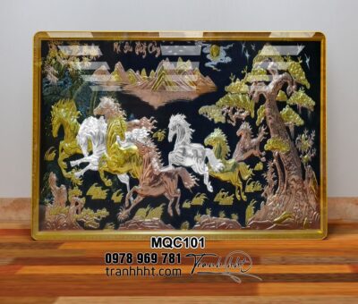 Tranh Ngựa Bát Mã MQC101