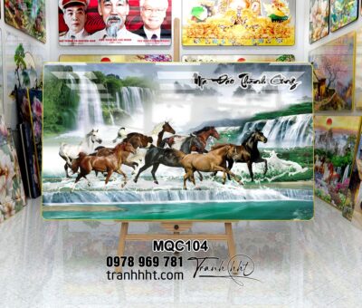 Tranh Ngựa Bát Mã MQC104