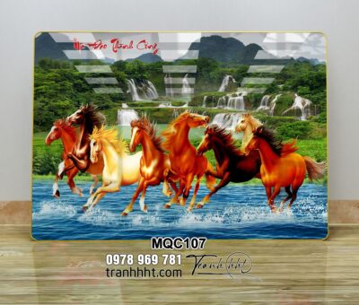Tranh Ngựa Bát Mã MQC107