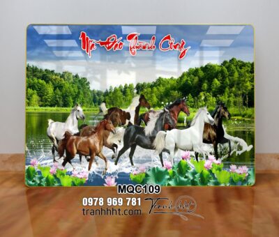 Tranh Ngựa Bát Mã MQC109
