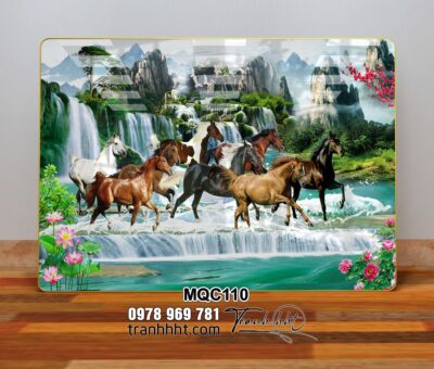 Tranh Ngựa Bát Mã MQC110