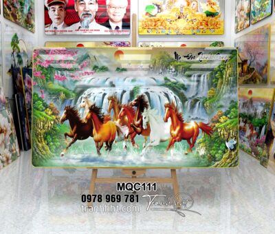 Tranh Ngựa Bát Mã MQC111