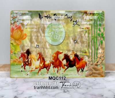 Tranh Ngựa Bát Mã MQC112