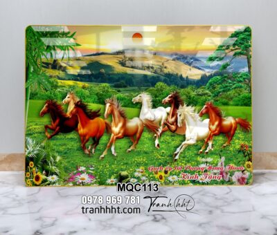 Tranh Ngựa Bát Mã MQC113