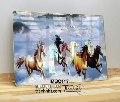 Tranh Ngựa Bát Mã MQC118