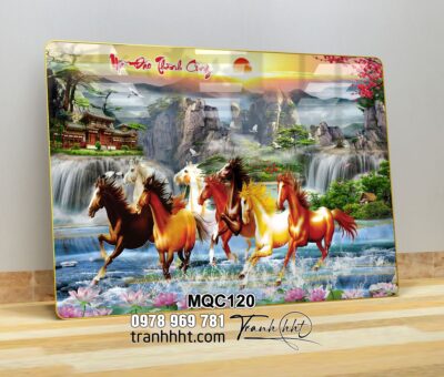Tranh Ngựa Bát Mã MQC120