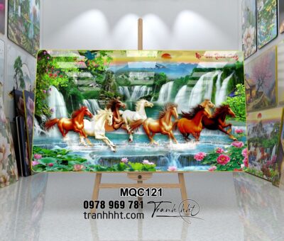 Tranh Ngựa Bát Mã MQC121