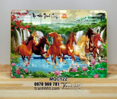 Tranh Ngựa Bát Mã MQC122