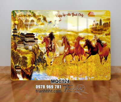 Tranh Ngựa Bát Mã MQC124