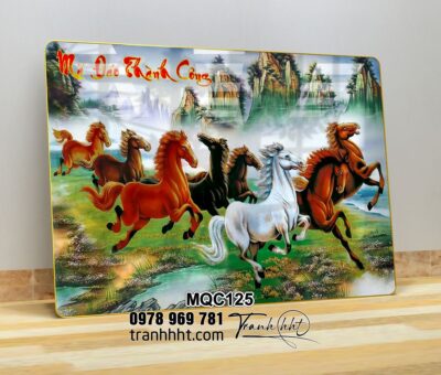 Tranh Ngựa Bát Mã MQC125