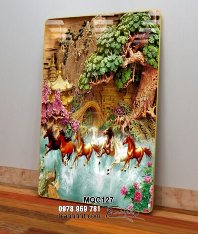 Tranh Ngựa Bát Mã MQC127