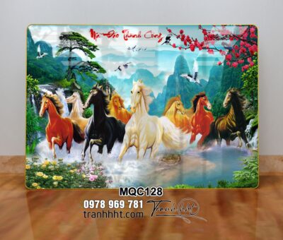 Tranh Ngựa Bát Mã MQC128
