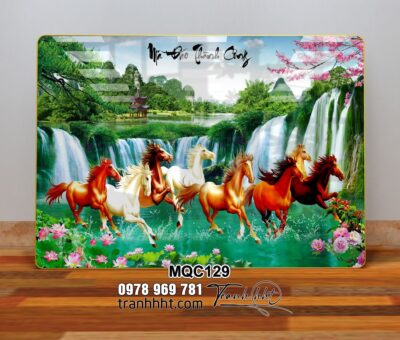 Tranh Ngựa Bát Mã MQC129