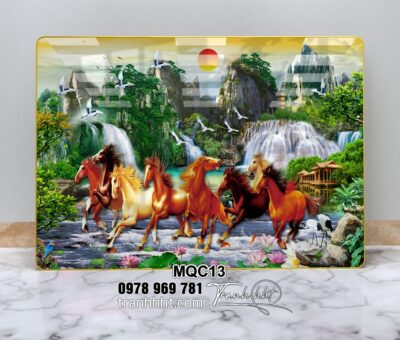 Tranh Ngựa Bát Mã MQC13