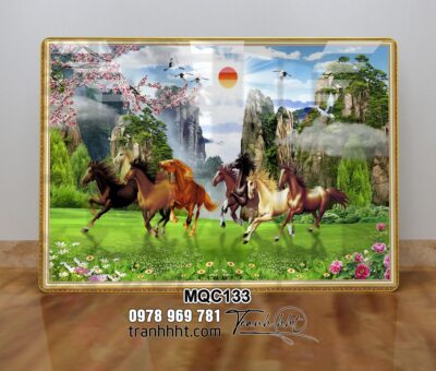 Tranh Ngựa Bát Mã MQC133