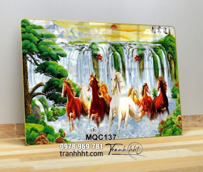Tranh Ngựa Bát Mã MQC137