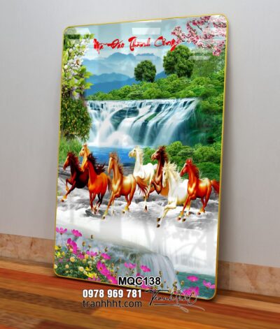 Tranh Ngựa Bát Mã MQC138
