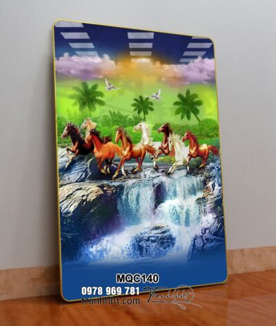 Tranh Ngựa Bát Mã MQC140