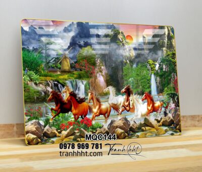 Tranh Ngựa Bát Mã MQC144