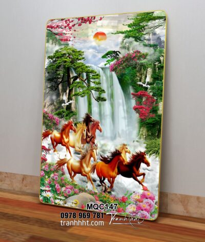 Tranh Ngựa Bát Mã MQC147