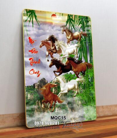 Tranh Ngựa Bát Mã MQC15