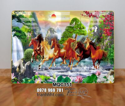 Tranh Ngựa Bát Mã MQC151