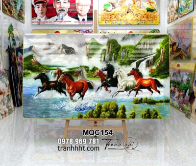 Tranh Ngựa Bát Mã MQC154