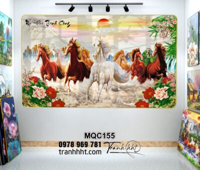 Tranh Ngựa Bát Mã MQC155