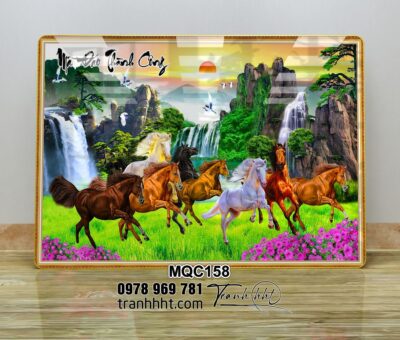 Tranh Ngựa Bát Mã MQC158