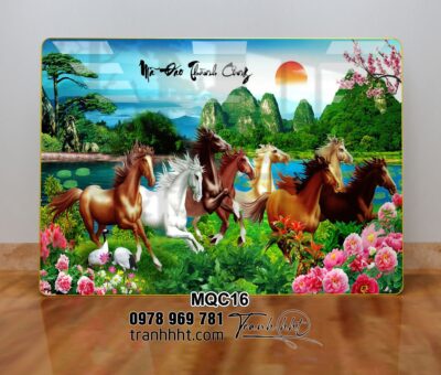 Tranh Ngựa Bát Mã MQC16