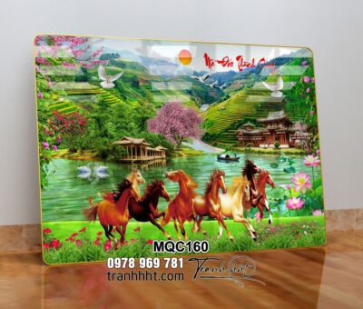 Tranh Ngựa Bát Mã MQC160