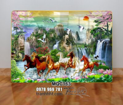 Tranh Ngựa Bát Mã MQC163