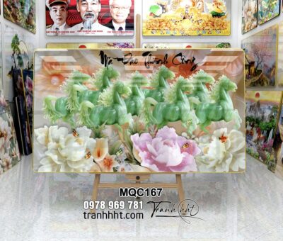 Tranh Ngựa Bát Mã MQC167
