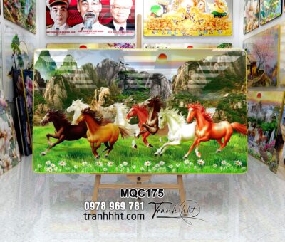 Tranh Ngựa Bát Mã MQC175