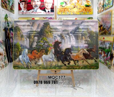 Tranh Ngựa Bát Mã MQC177