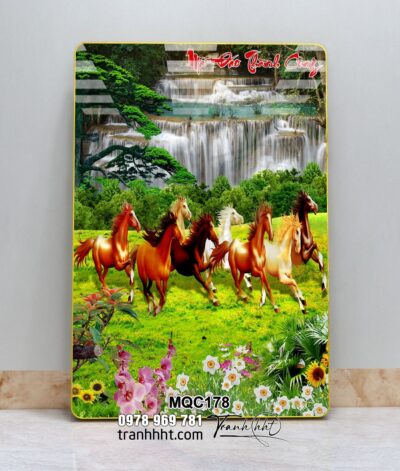 Tranh Ngựa Bát Mã MQC178
