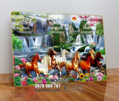 Tranh Ngựa Bát Mã MQC179