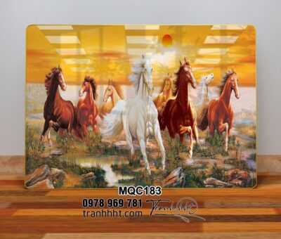 Tranh Ngựa Bát Mã MQC183