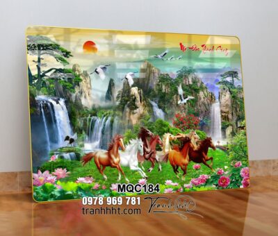 Tranh Ngựa Bát Mã MQC184