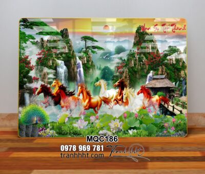 Tranh Ngựa Bát Mã MQC186