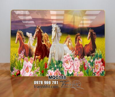 Tranh Ngựa Bát Mã MQC188