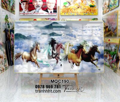 Tranh Ngựa Bát Mã MQC190