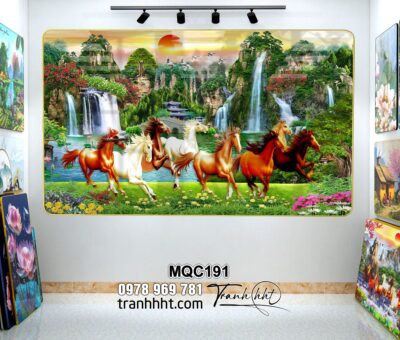 Tranh Ngựa Bát Mã MQC191