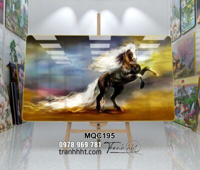 Tranh Ngựa Bát Mã MQC195