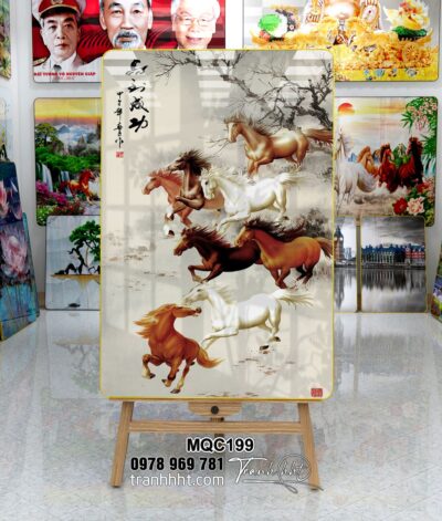 Tranh Ngựa Bát Mã MQC199
