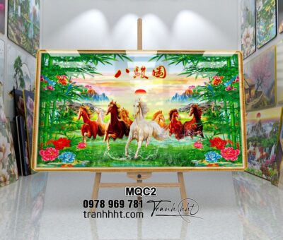 Tranh Ngựa Bát Mã MQC2