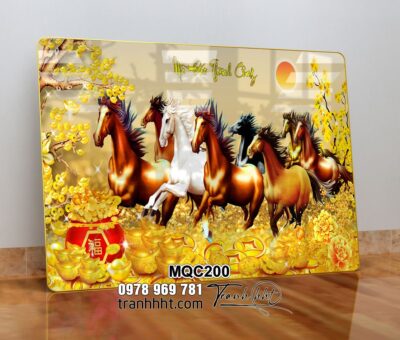 Tranh Ngựa Bát Mã MQC200