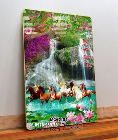 Tranh Ngựa Bát Mã MQC201