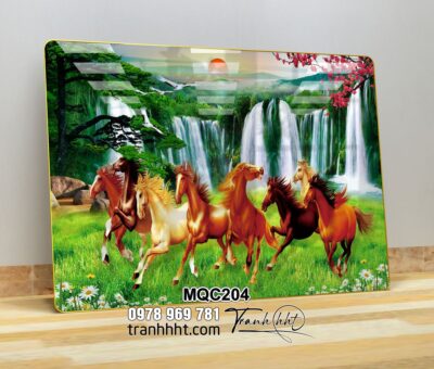 Tranh Ngựa Bát Mã MQC204